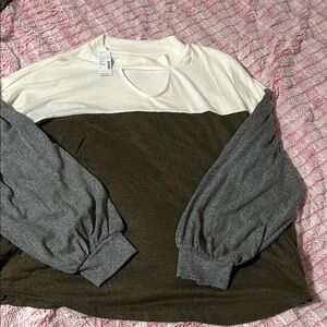 Maurices Cream Keyhole Top